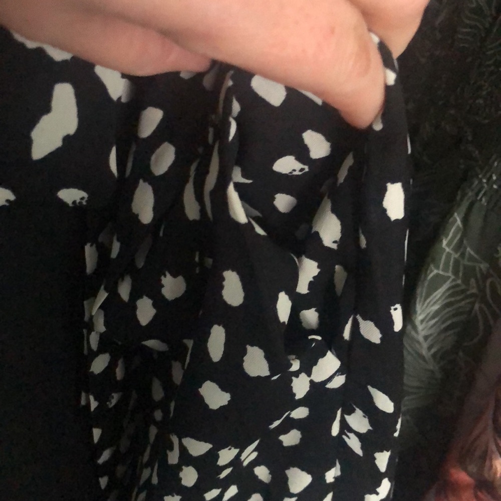 💰3 for$15) size 8 Black & white Pant Suit with pockets - Picture 7 of 8